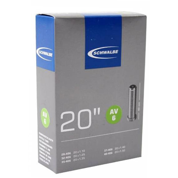 SCHWALBE Schlauch AV6 Autoventil 20"/40/28/40-406