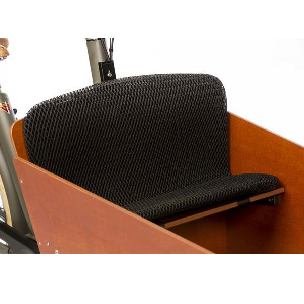 BAKFIETS.NL Doppelsitzkissen 3D Mesh mit Rückenpolster für Cargo